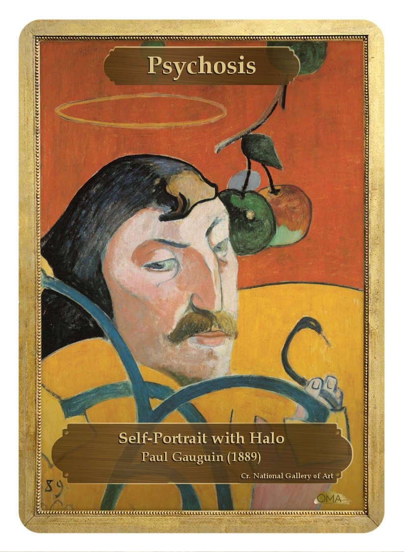 Sickness / Psychosis Double Sided Token - Token - Original Magic Art - Accessories for Magic the Gathering and other card games