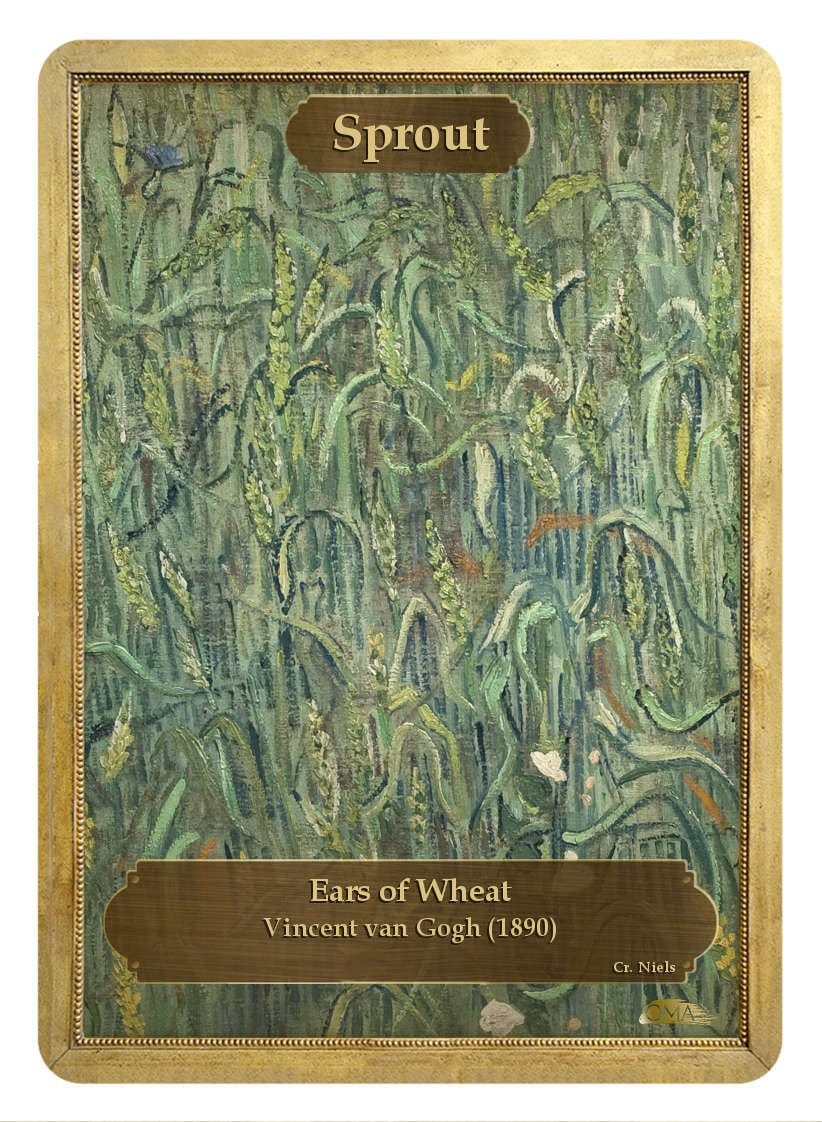 Sprout / Harvest Double Sided Token - Token - Original Magic Art - Accessories for Magic the Gathering and other card games