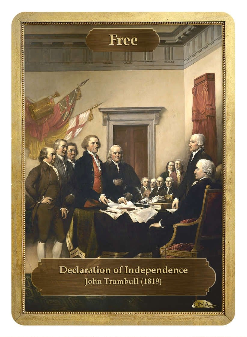 Wild / Free Double Sided Token - Token - Original Magic Art - Accessories for Magic the Gathering and other card games