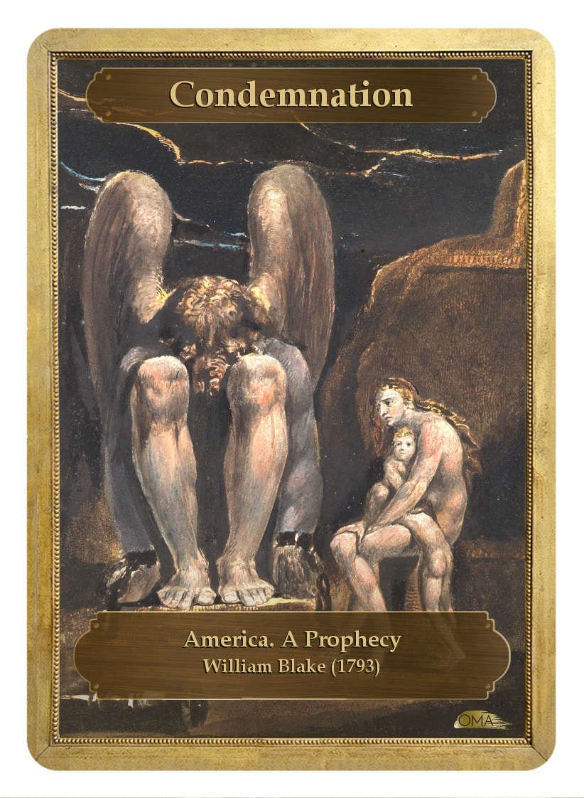 Grace / Condemnation Double Sided Token - Token - Original Magic Art - Accessories for Magic the Gathering and other card games