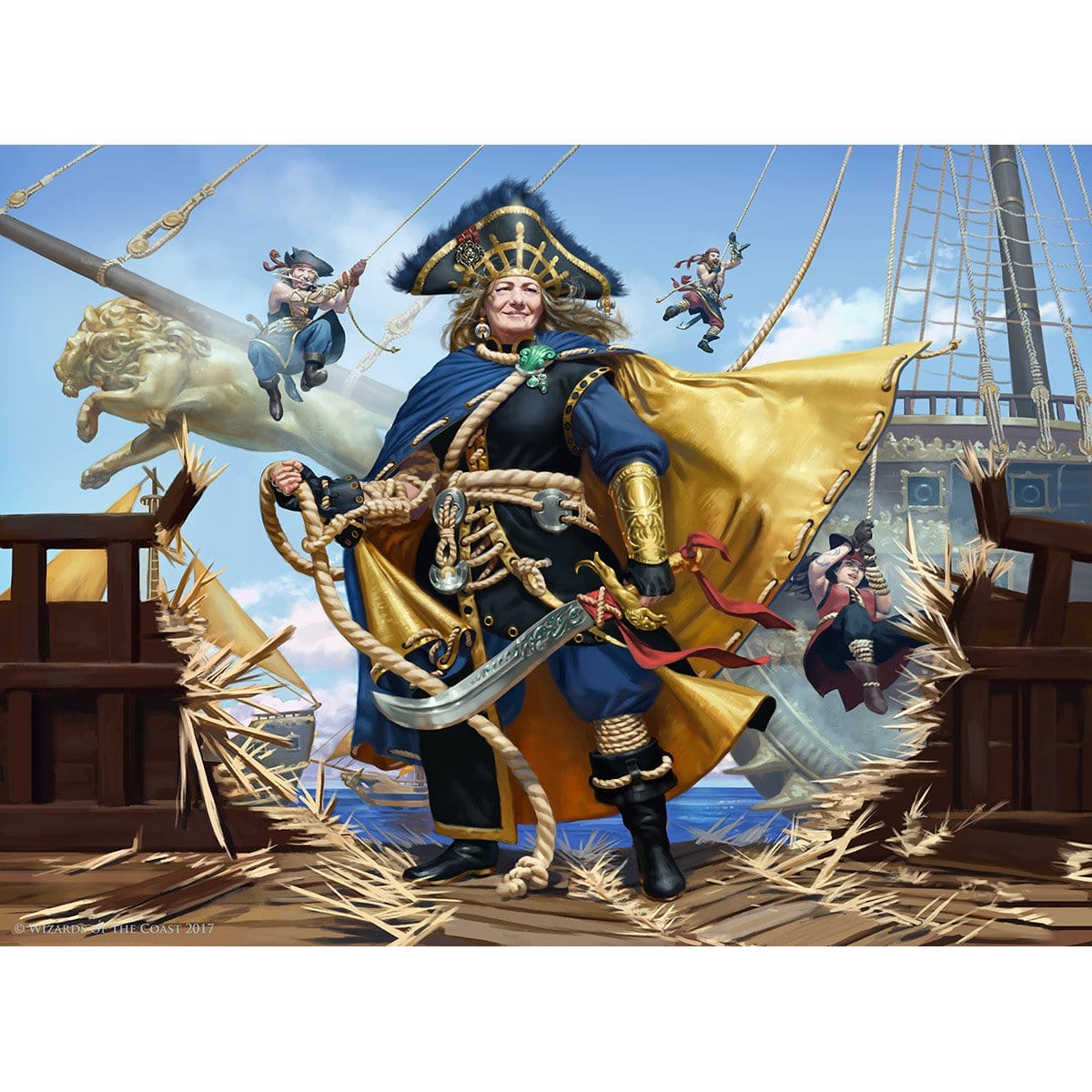 Admiral Beckett Brass Print - Print - Original Magic Art - Accessories for Magic the Gathering and other card games
