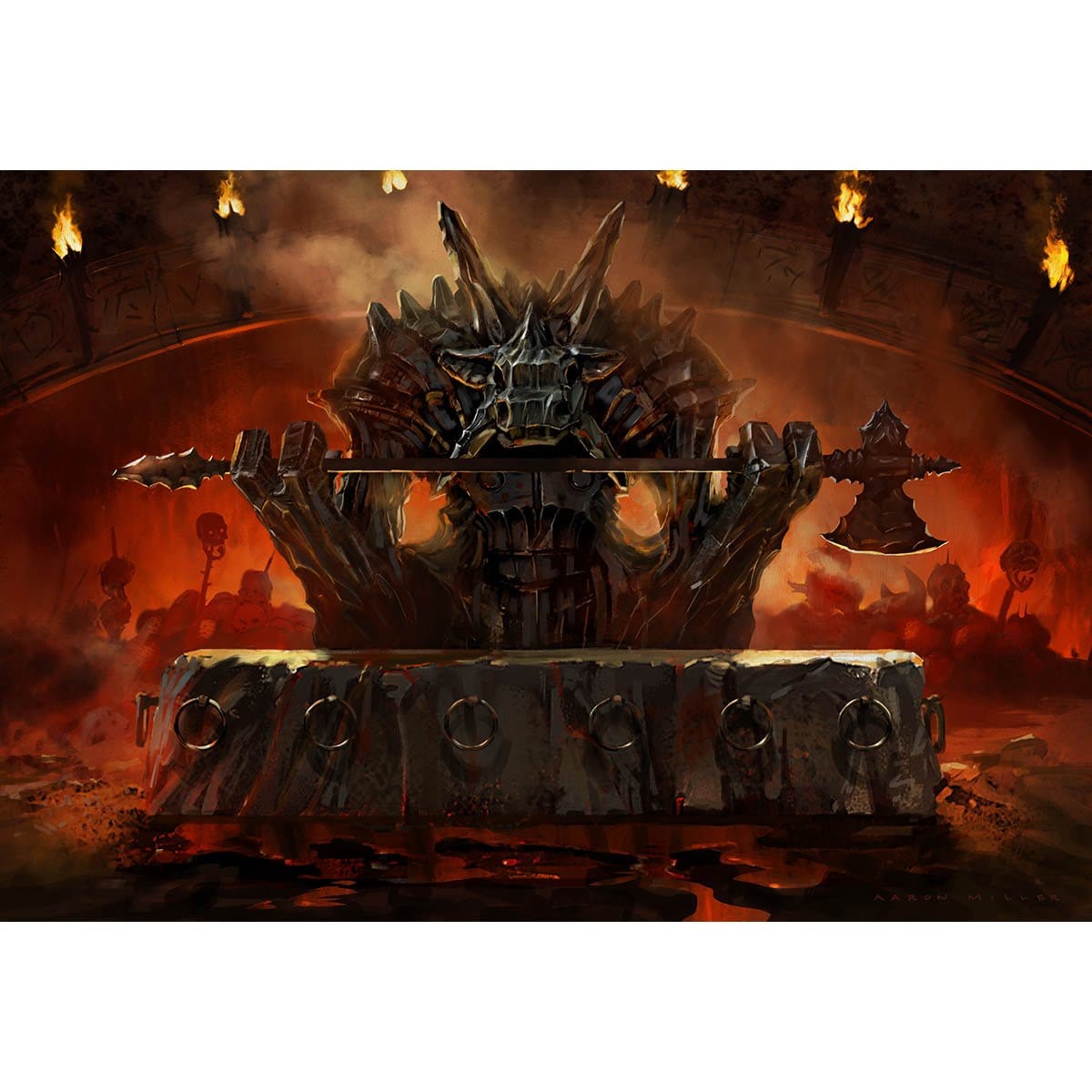 Altar of Mogis Print - Print - Original Magic Art - Accessories for Magic the Gathering and other card games