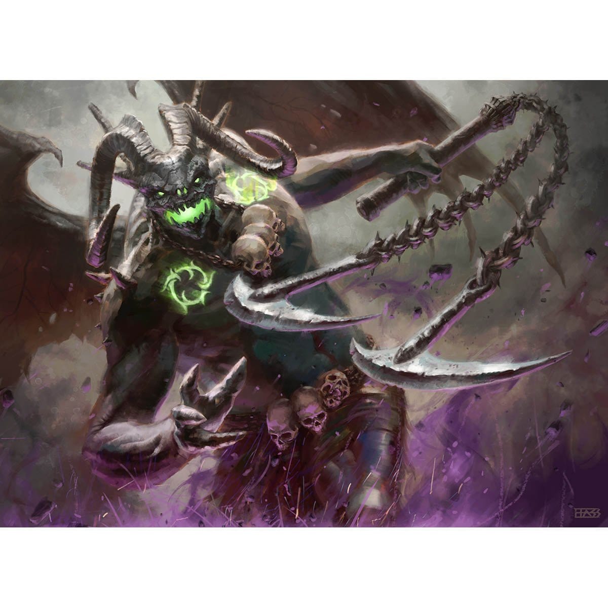 Archfiend of Despair Print - Print - Original Magic Art - Accessories for Magic the Gathering and other card games