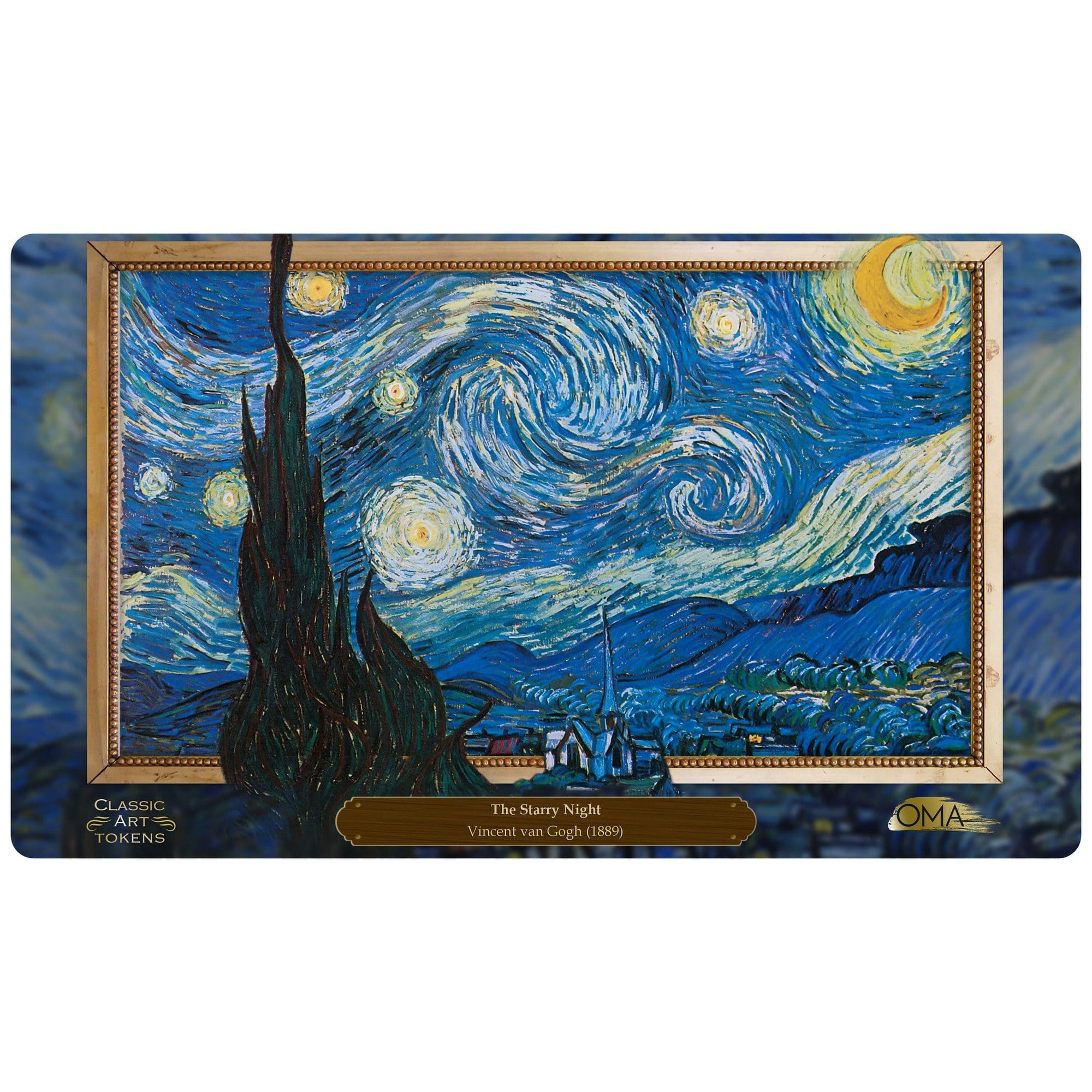 Emblem Playmat by Vincent van Gogh - Playmat - Original Magic Art - Accessories for Magic the Gathering and other card games