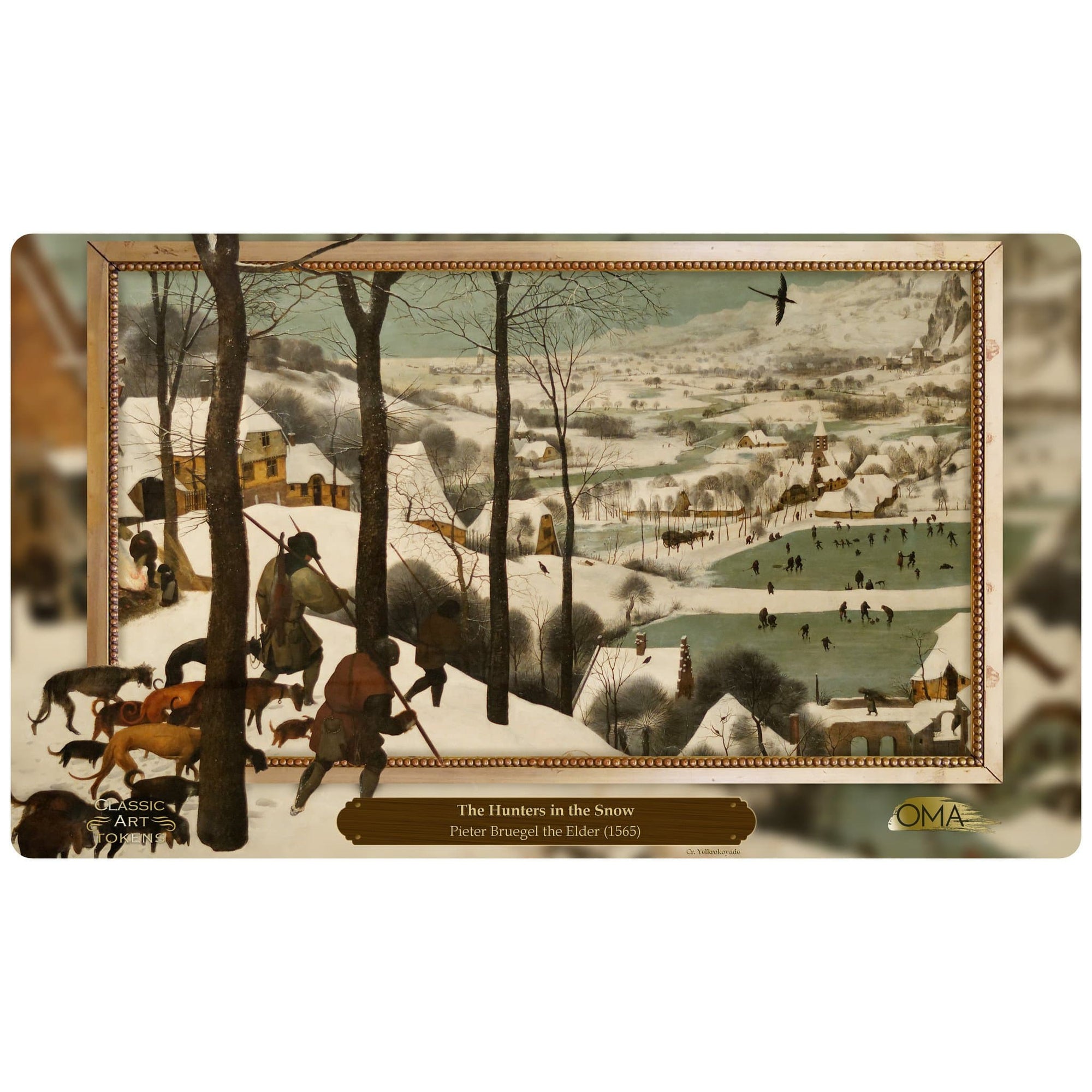 Ice Playmat by Pieter Bruegel the Elder - Playmat - Original Magic Art - Accessories for Magic the Gathering and other card games