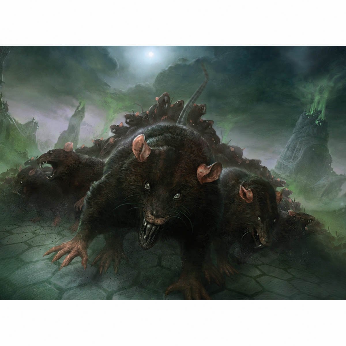 Relentless Rats Print - Print - Original Magic Art - Accessories for Magic the Gathering and other card games