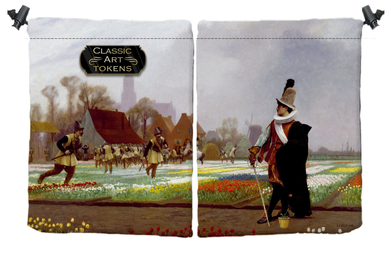 Soldier Dice Bag by Jean-Léon Gérôme - Dice Bag - Original Magic Art - Accessories for Magic the Gathering and other card games