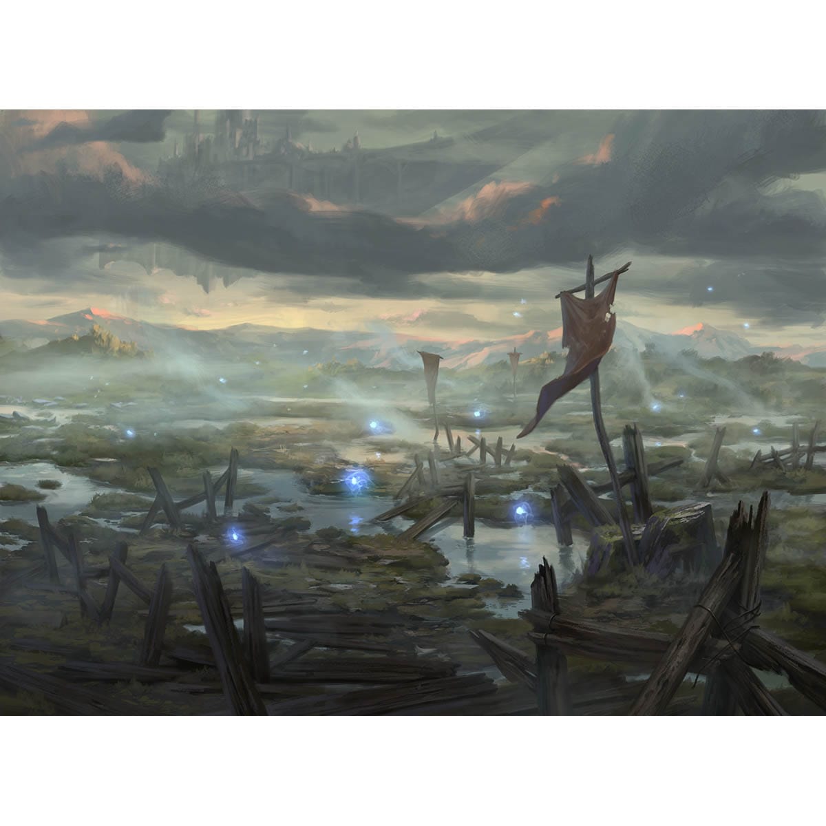 Swamp (Throne of Eldraine) Print - Print - Original Magic Art - Accessories for Magic the Gathering and other card games