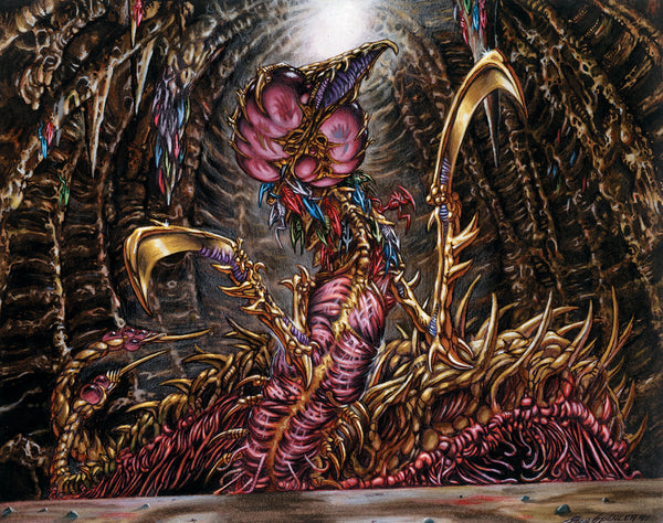 The Slithery Evolution of Slivers - Original Magic Art