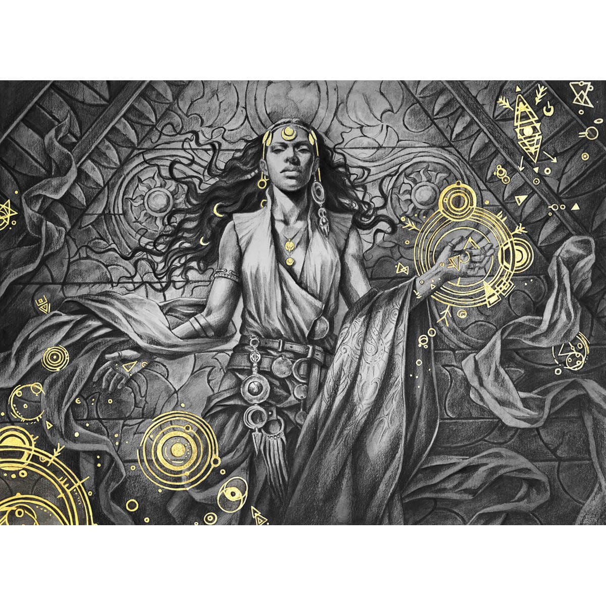 Mot Rune Mother of Runes Print - Original Magic Art