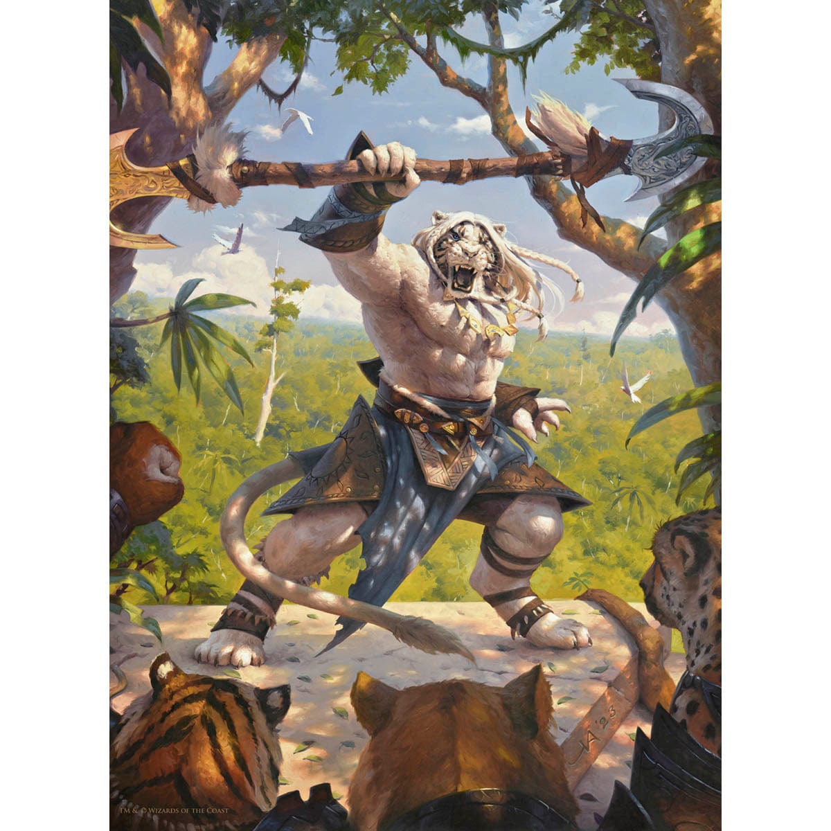Ajani, Caller of the Pride Print