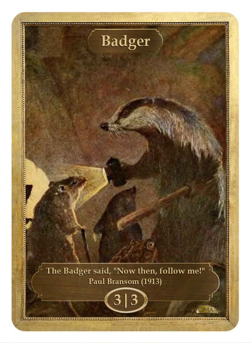 Badger Token (3/3) by Paul Bransom