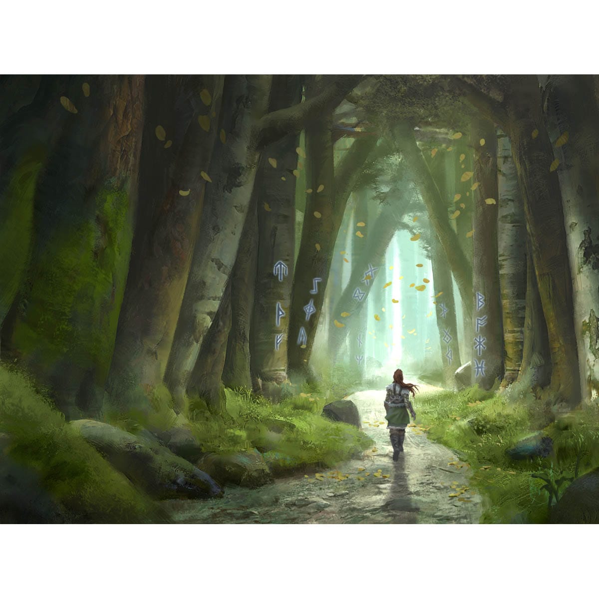 Barkchannel Pathway Print