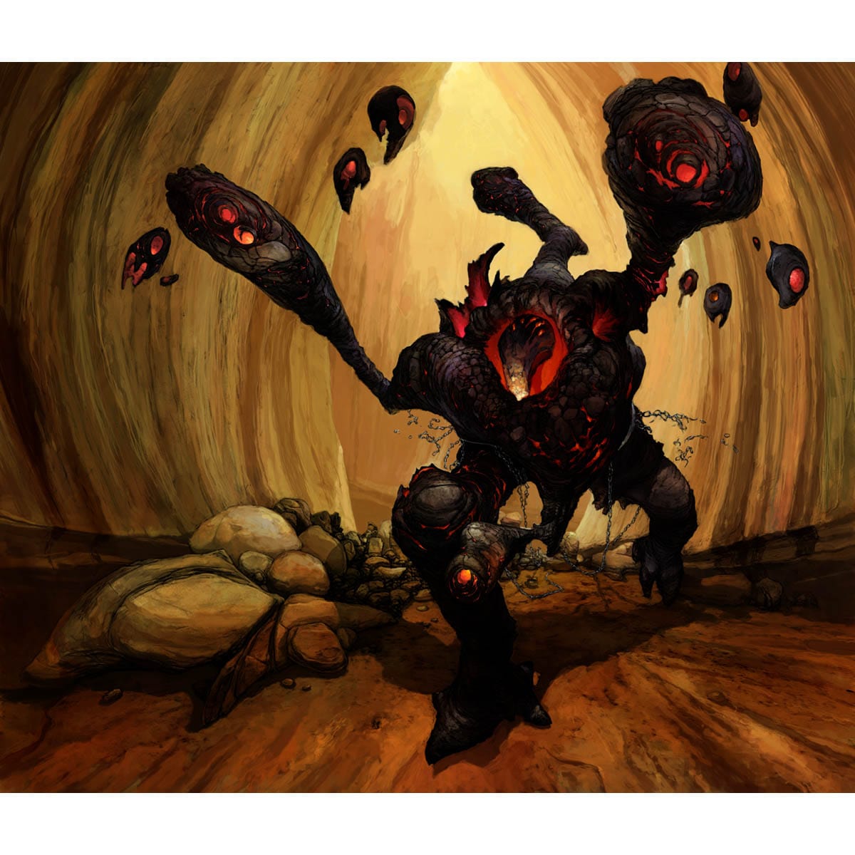 Burning-Eye Zubera Print