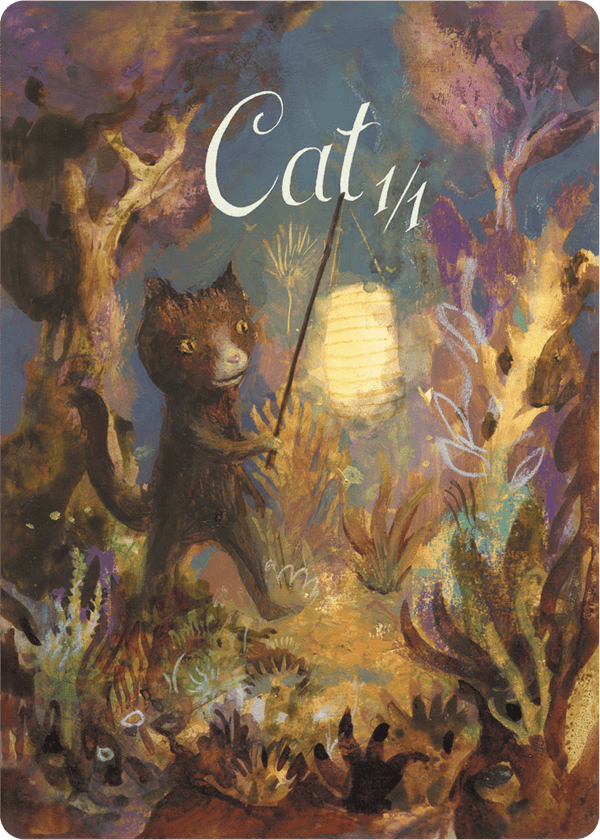 Cat Token (1/1) by Nils Hamm - Original Magic Art