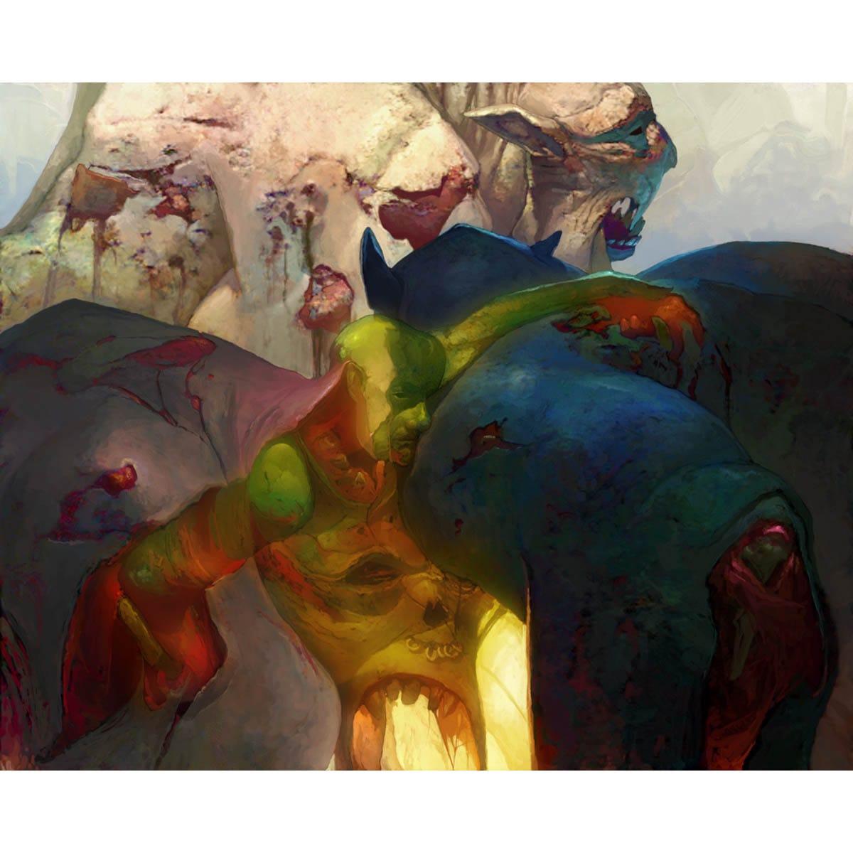 Chameleon Blur Print