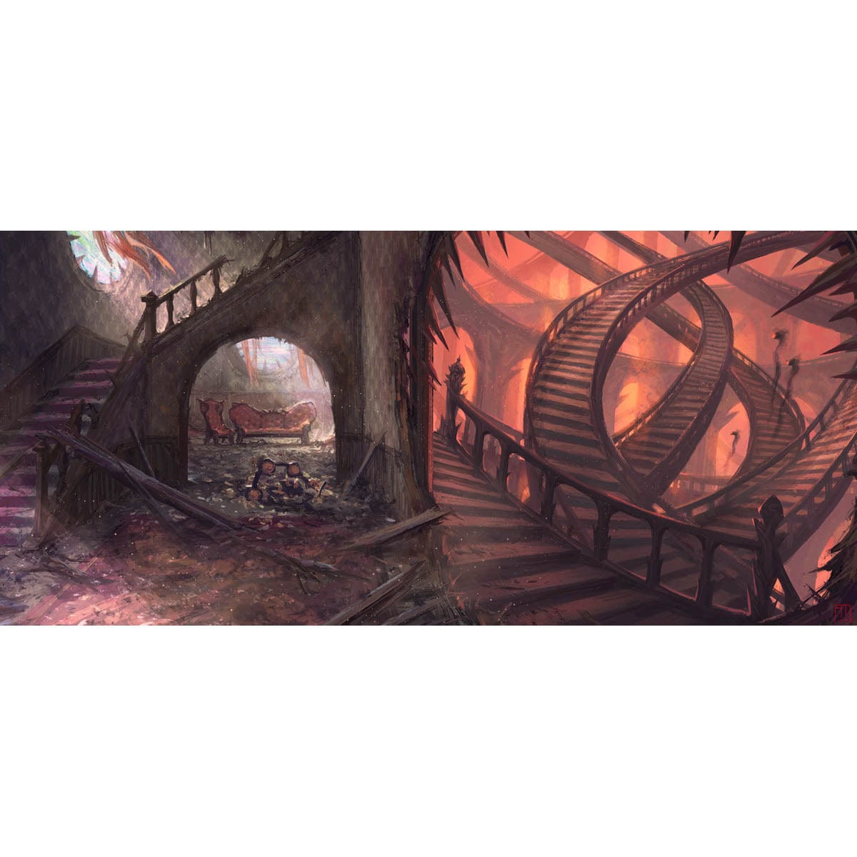 Charred Foyer / Warped Space Print