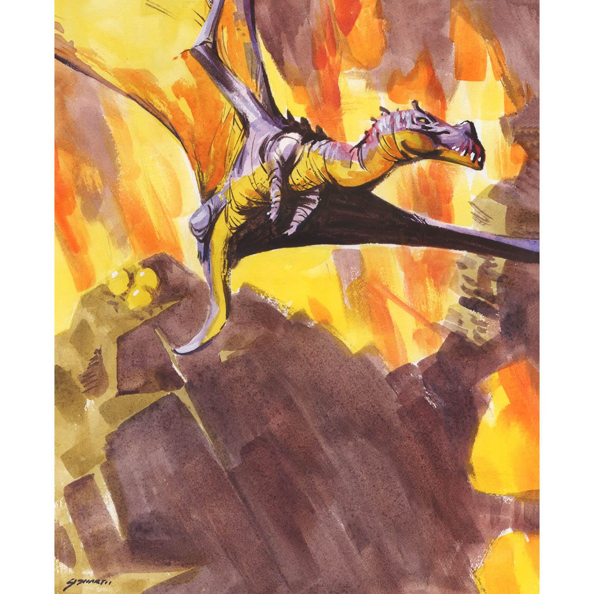 Bonehoard Dracosaur Print