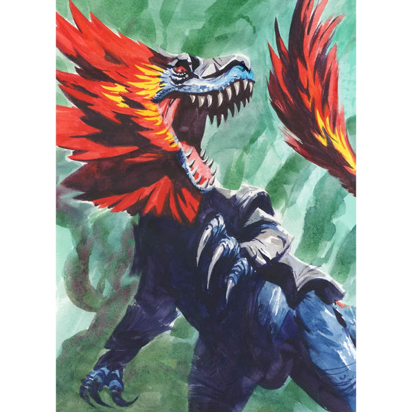 Hulking Raptor Print - Original Magic Art