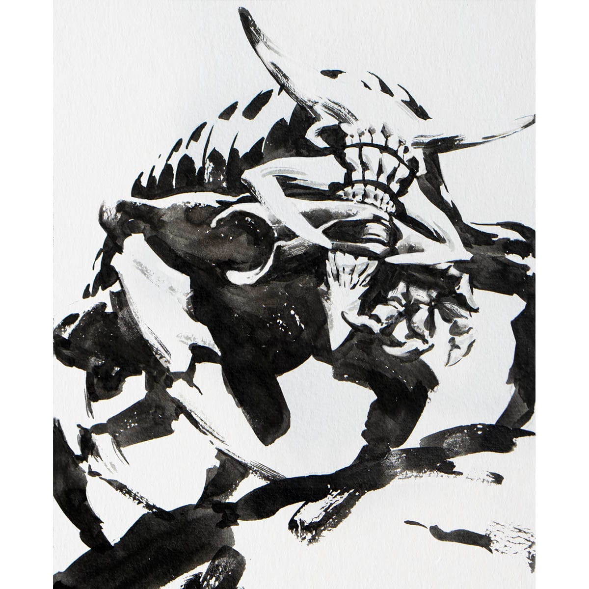 Defector Drawing Skrelv, Defector Mite Print - Original Magic Art