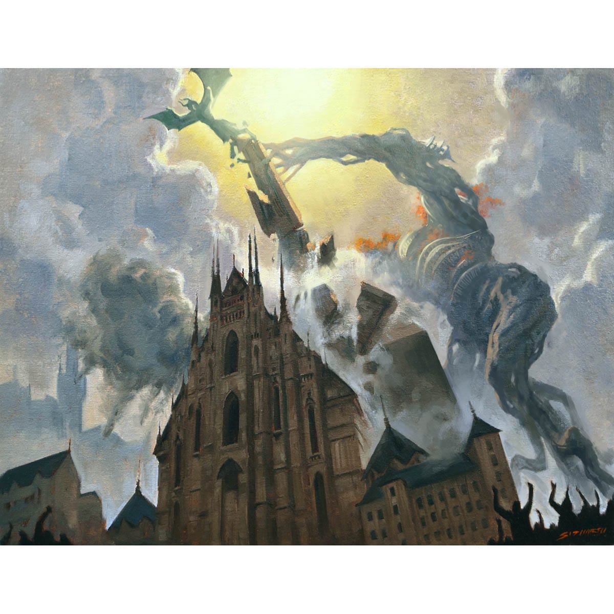 Topple the Statue Print