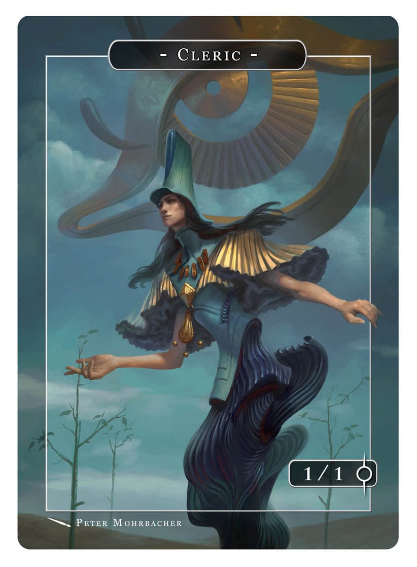 Cleric Token (1/1) by Peter Mohrbacher