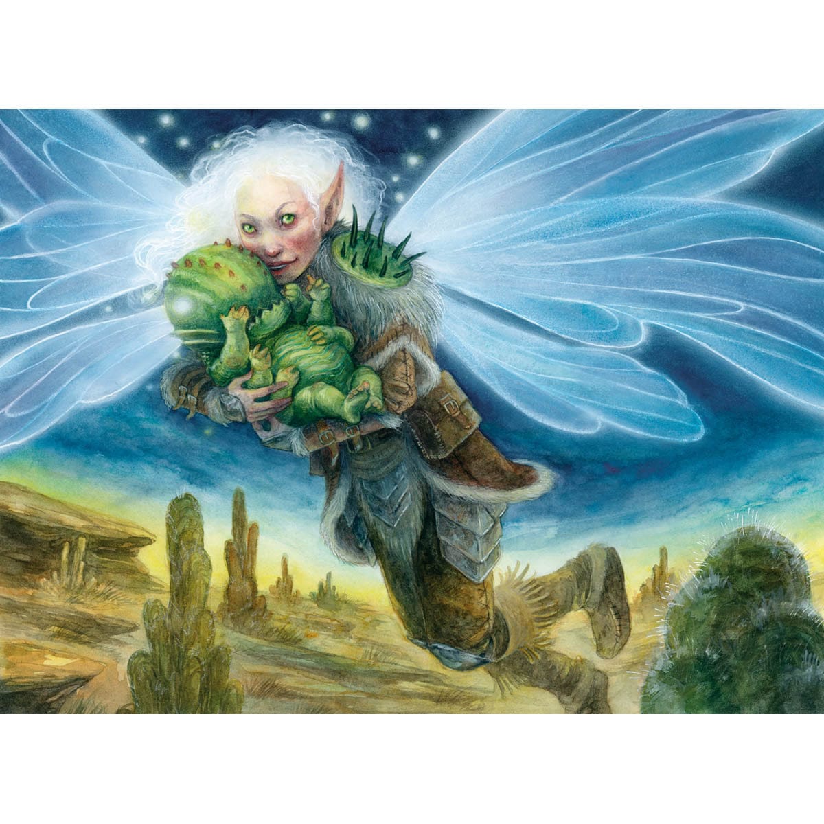 Nurturing Pixie Print