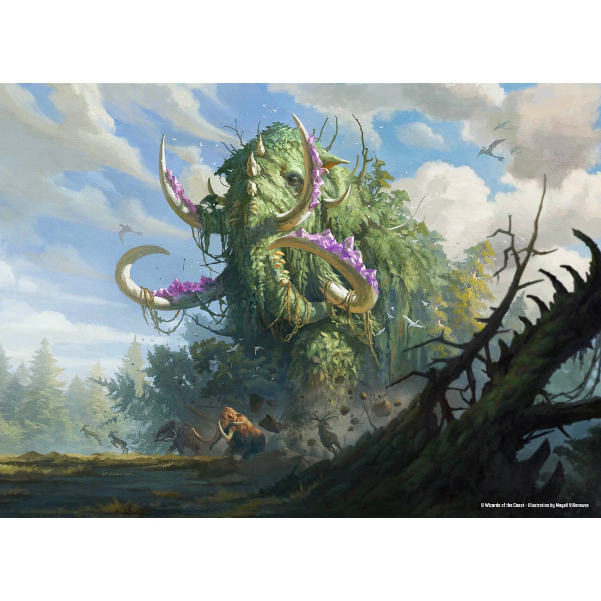 Craterhoof Behemoth Print - Original Magic Art Craterhoof Behemoth Print - Original Magic Art