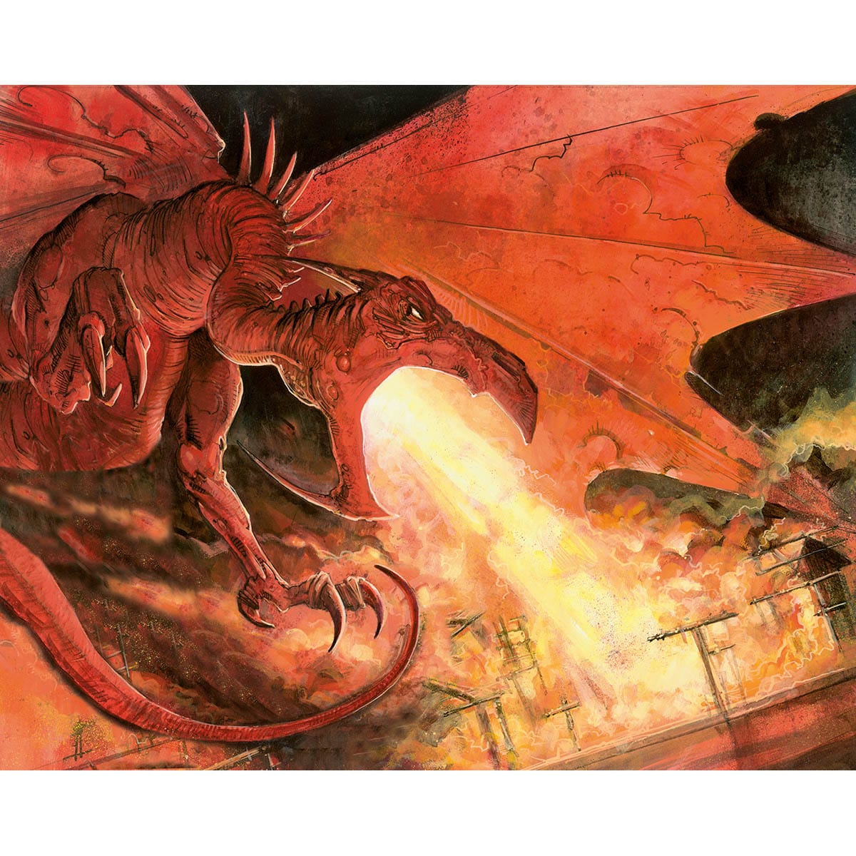 Crimson Hellkite Print