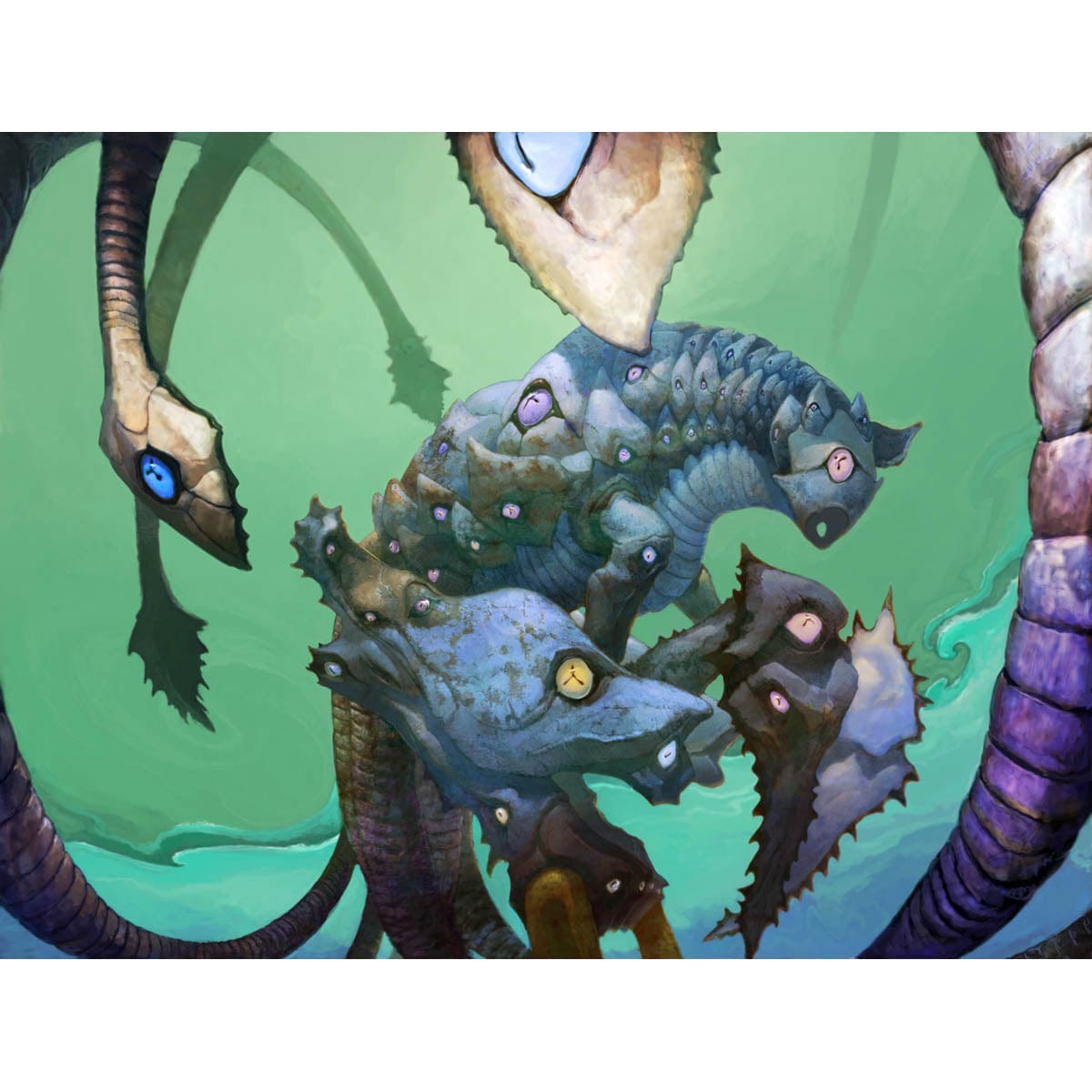 Cryptic Annelid Print