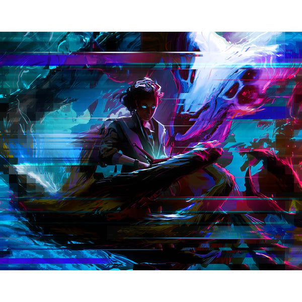 mtg duskmourn poster cards Demonic Counsel Print