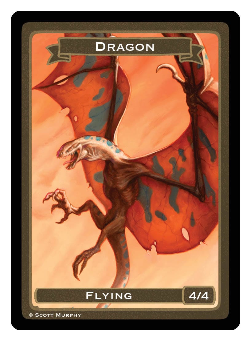 Dragon Token (4/4 - Flying) by Scott Murphy