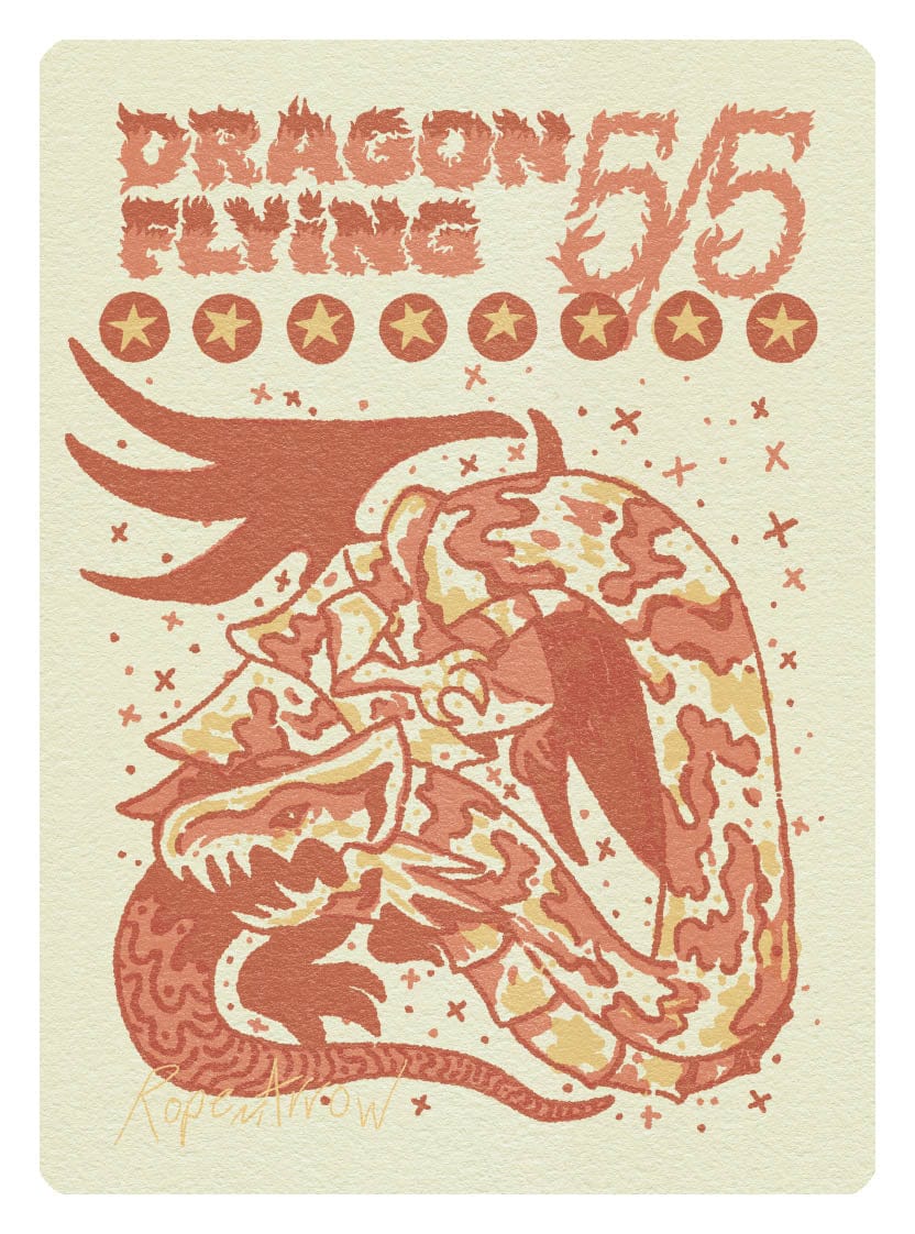 Dragon Token (5/5 - Flying) by Rope Arrow
