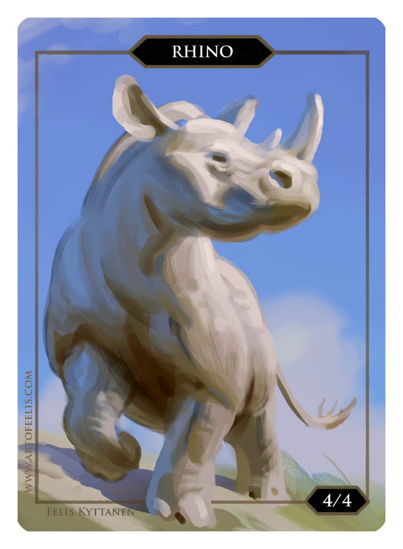 Rhino Token (4/4) by Eelis Kyttanen