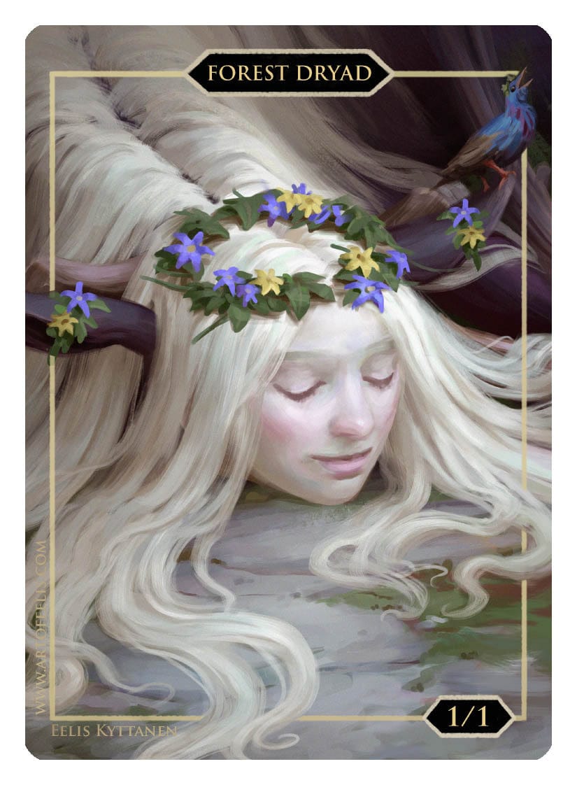 Forest Dryad Token (1/1) by Eelis Kyttanen