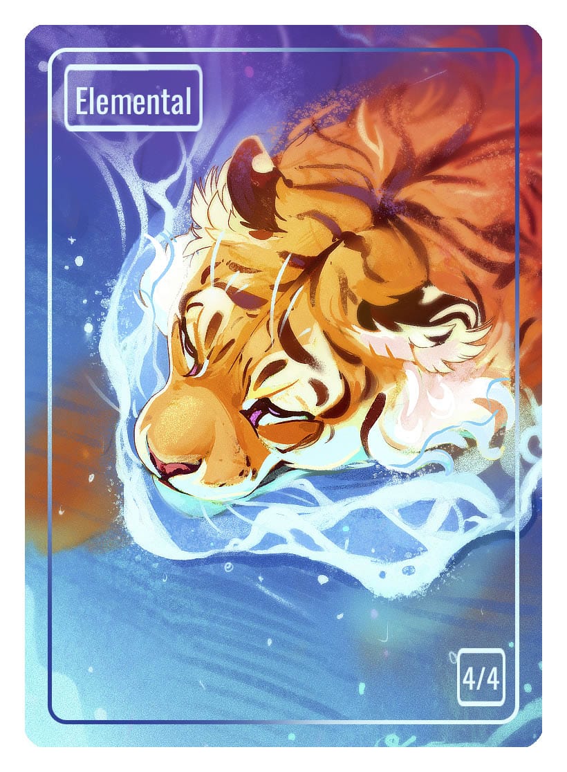 Elemental Token (4/4) by Nana Qi