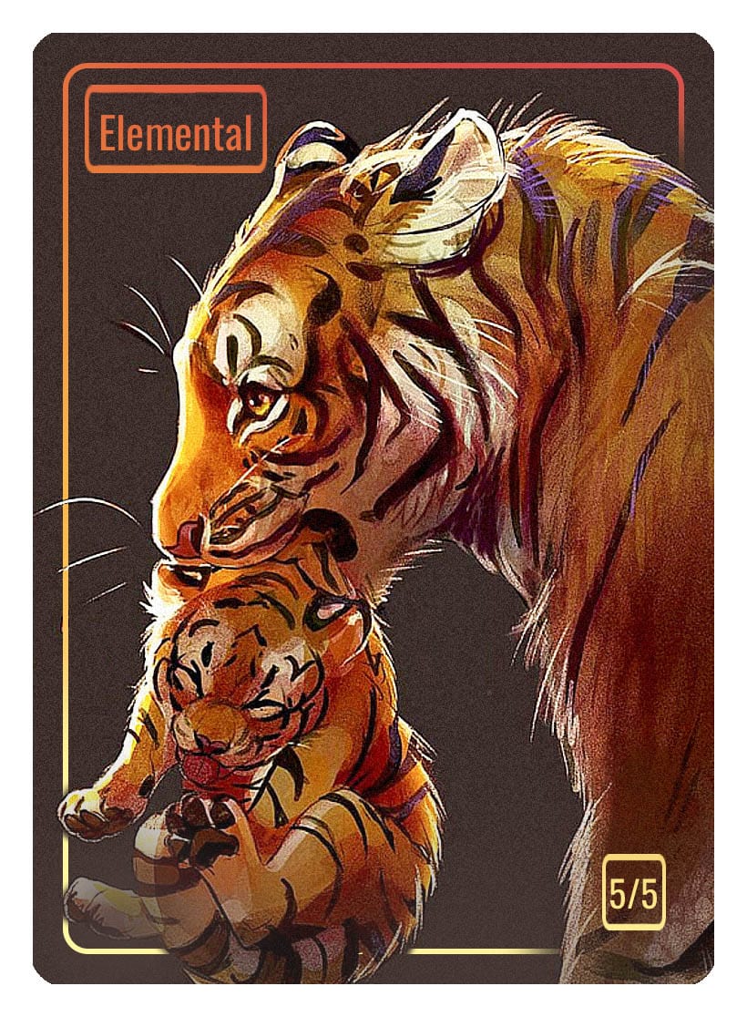 Elemental Token (5/5) by Nana Qi