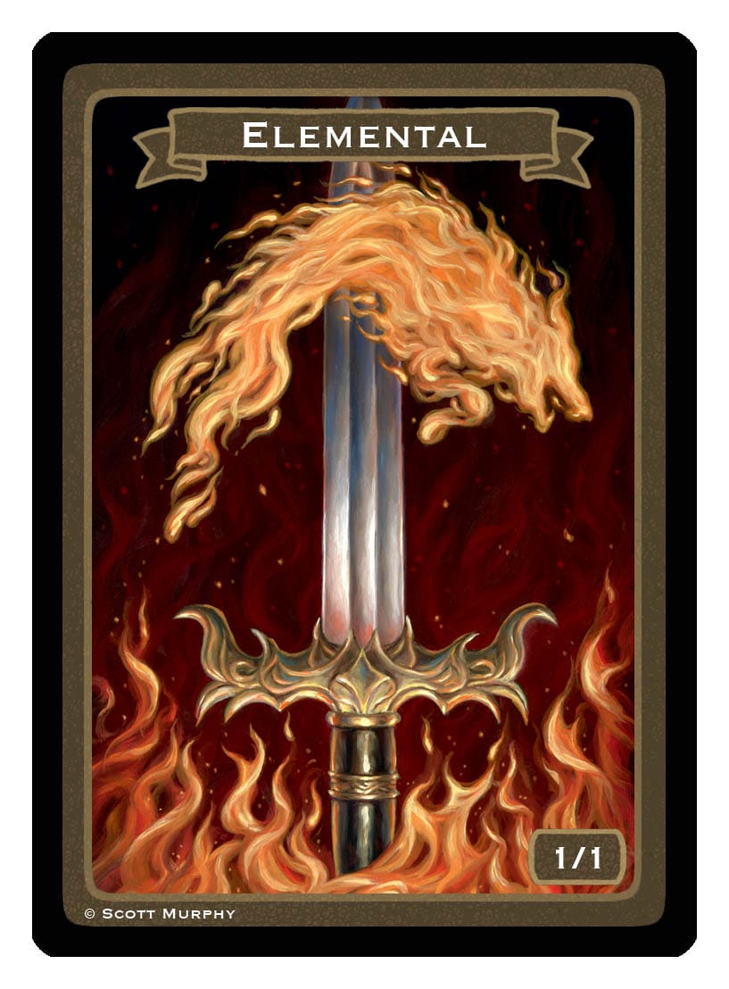 Elemental Token (1/1) by Scott Murphy