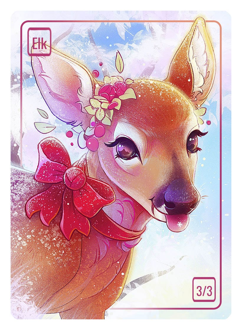 Elk Token (3/3) by Nana Qi