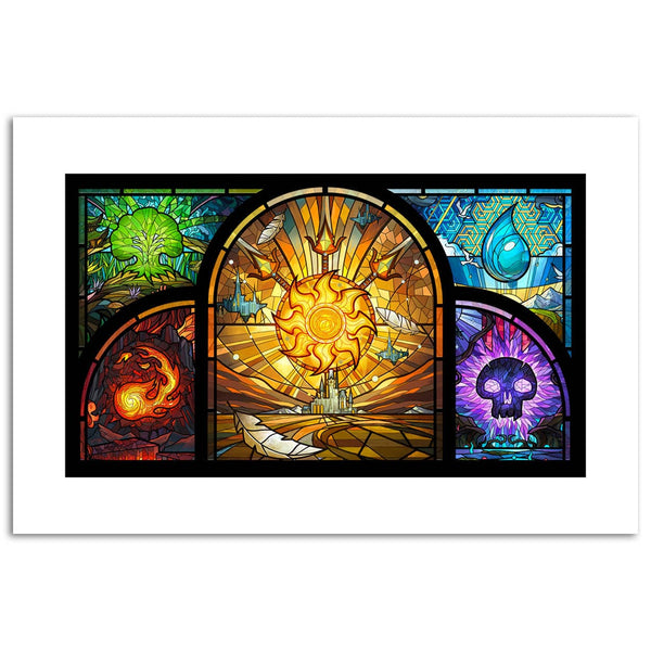 DMU Stained Glass Print (Limited Edition) - Original Magic Art