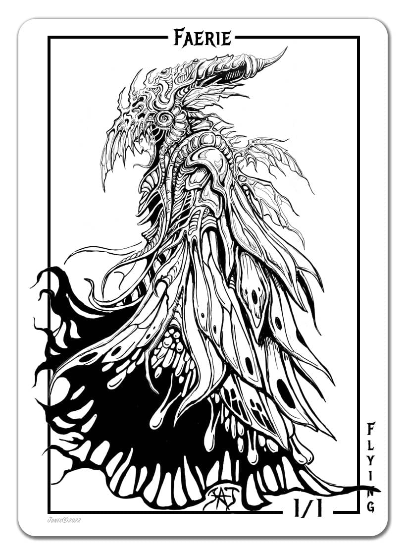 Faerie Token (1/1 - Flying) by Justine Jones