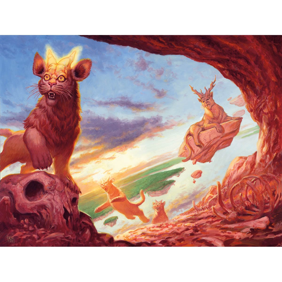 Felidar Retreat Print