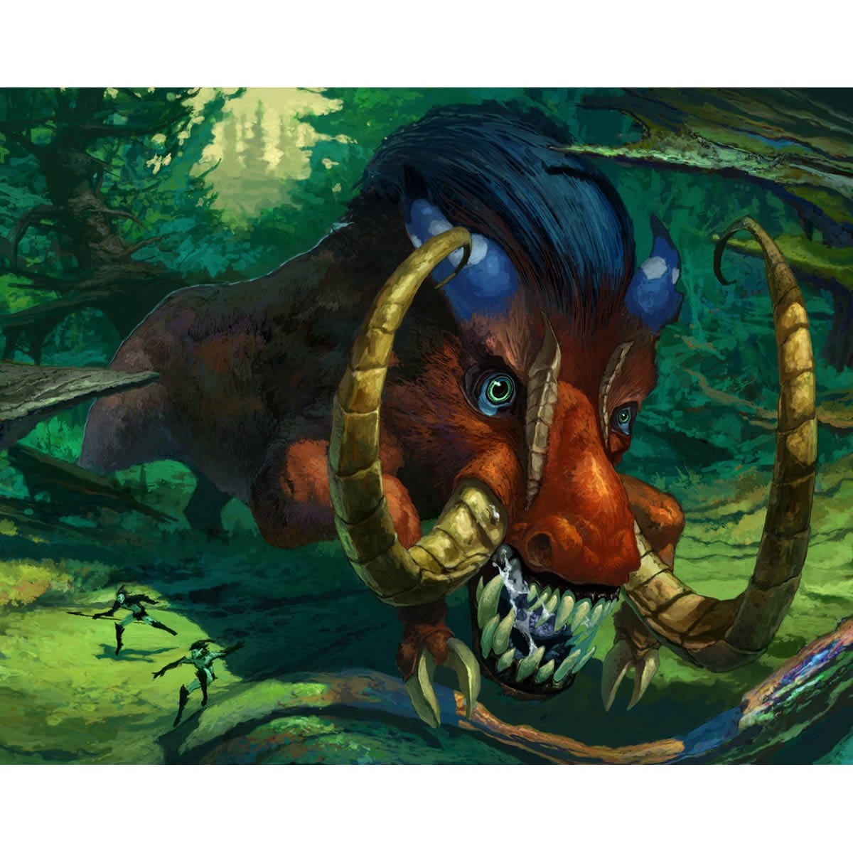 Ferocious Charge Print