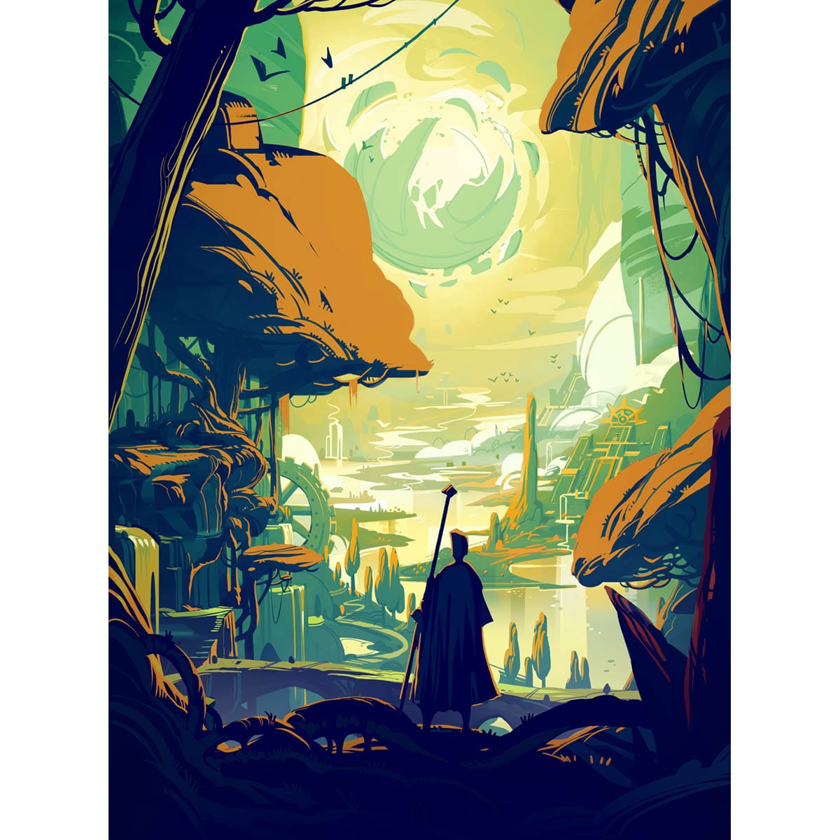 mtg lost caverns of ixalan art cards Forest (The Lost Caverns of Ixalan) Print