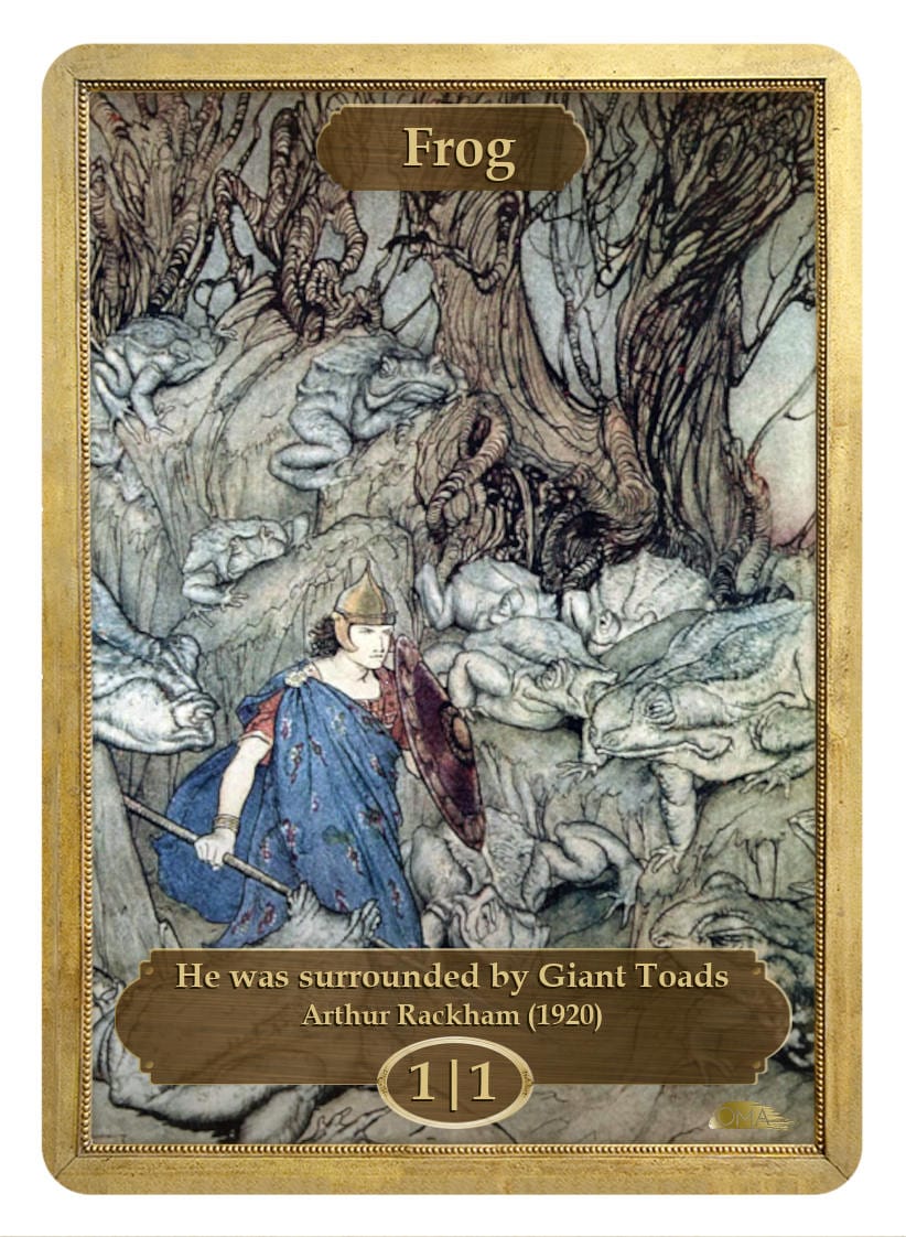 Frog Token (1/1) by Arthur Rackham