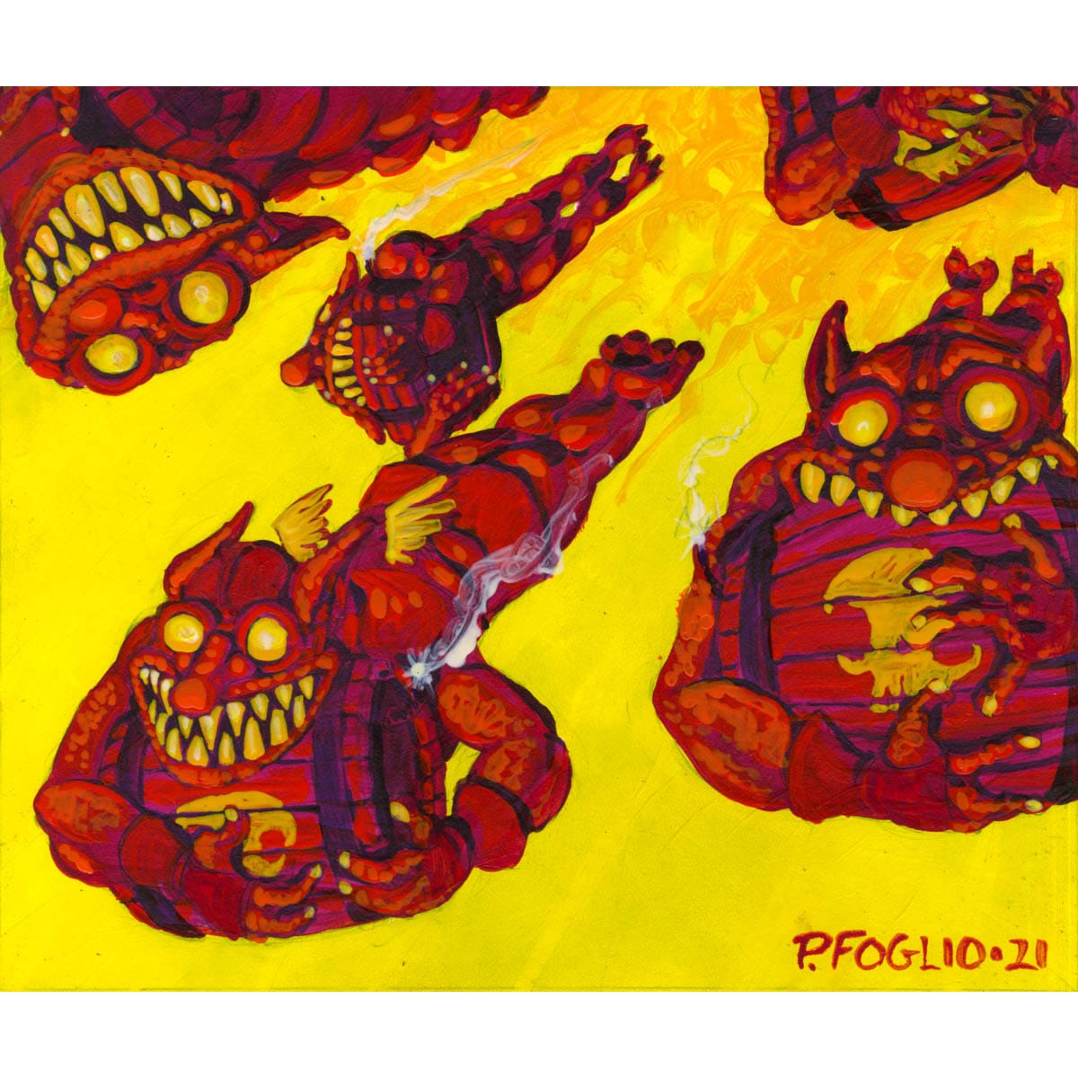 Goblin Bombardment Print