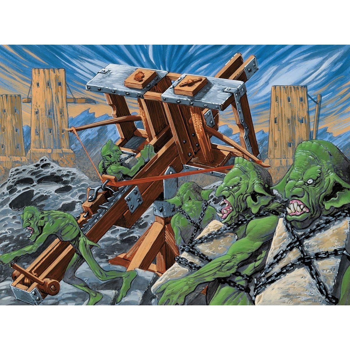 Goblin Bombardment Print - Original Magic Art