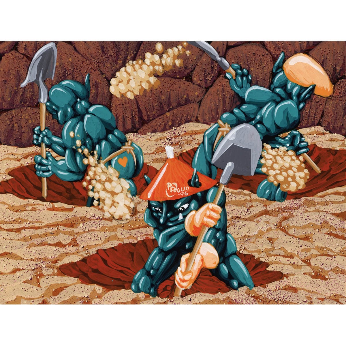 Goblin Digging Team Print