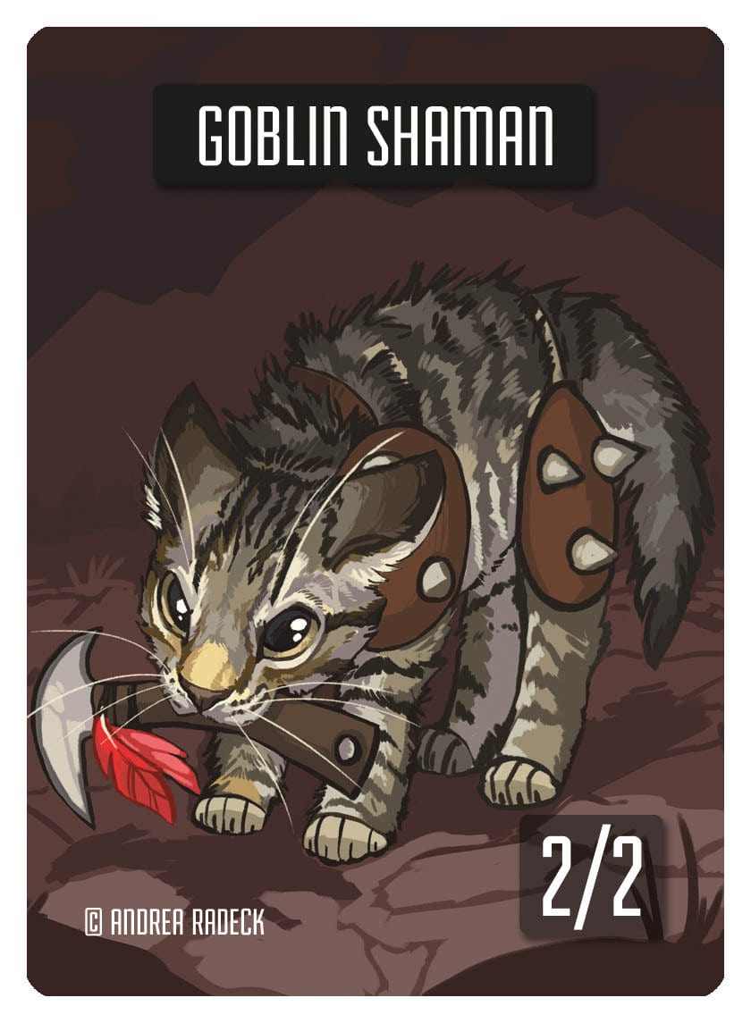 Goblin Shaman Token (2/2) by Andrea Radeck