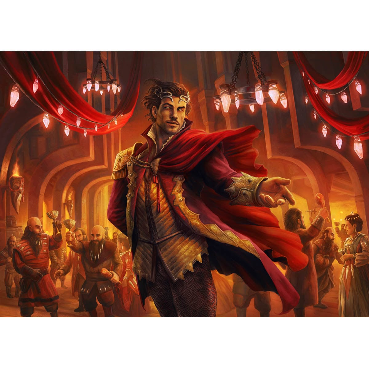 Goddric, Cloaked Reveler Print